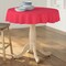 Modern Polyester Poplin Serged Edge Round Tablecloth 51in Overlay